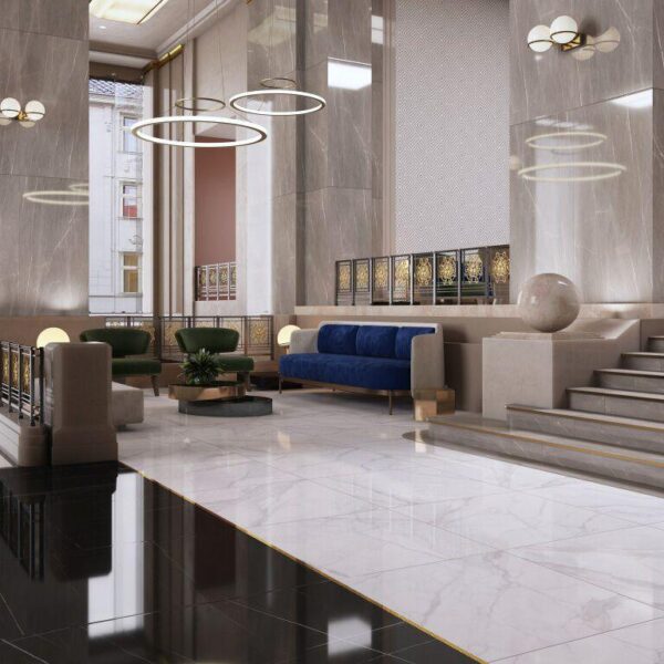 Executive White Floor Tile
