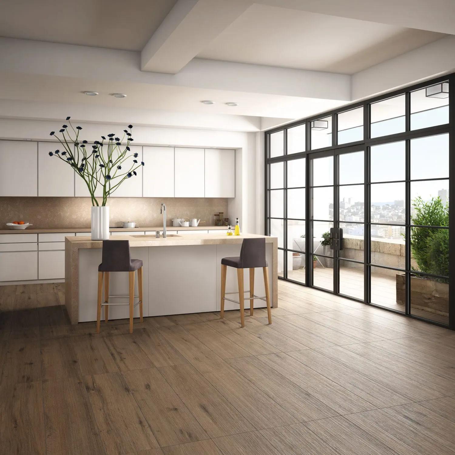 Driftwood Oak Kitchen Tile